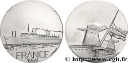 CINQUIÈME RÉPUBLIQUE Médaille, Paquebot France