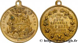 TROISIÈME RÉPUBLIQUE Médaille, Souvenir de la fête nationale