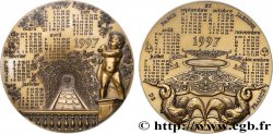 V REPUBLIC Médaille calendrier, Parcs et Jardins de France