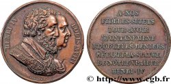 LUIGI XVIII Médaille, Rétablissement de la statue de Henri IV le 28 octobre 1817