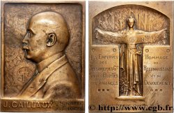 DRITTE FRANZOSISCHE REPUBLIK Plaquette, Joseph Caillaux, ministre des finances SS
