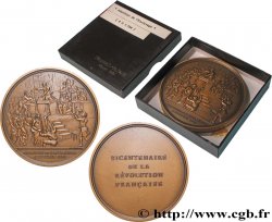 QUINTA REPUBLICA FRANCESA Médaille, Bicentenaire de la Révolution, Abolition de l’esclavage