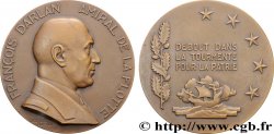 ETAT FRANÇAIS Médaille, François Darlan, amiral de la flotte