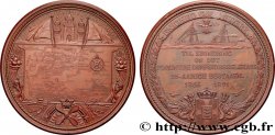 DANEMARK - ROYAUME DU DANEMARK - CHRISTIAN IX Médaille, 25e anniversaire de la compagnie Dampskipbsselskabs (compagnie des bateaux à vapeur)