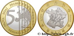 QUINTA REPUBBLICA FRANCESE Médaille, Spécimen, Essai 5 euro