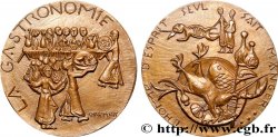 CINQUIÈME RÉPUBLIQUE Médaille, La gastronomie, refrappe