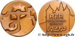 CINQUIÈME RÉPUBLIQUE Médaille, RER Châtelet les Halles, RATP