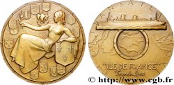 QUATRIÈME RÉPUBLIQUE Médaille, Compagnie Transatlantique, Île-de-France