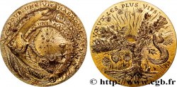 V REPUBLIC Médaille de vœux, Nature respectée