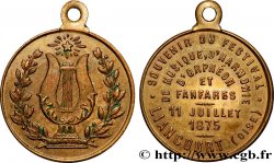 DRITTE FRANZOSISCHE REPUBLIK Médaille, Souvenir du festival de musique