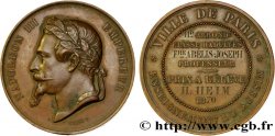 SEGUNDO IMPERIO FRANCES Médaille de la ville de Paris - enseignement du dessin
