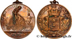 TROISIÈME RÉPUBLIQUE Médaille de Nancy - sport vélocipédique