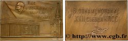 RUSSIE - UNION SOVIÉTIQUE Plaquette de Lénine pour le 22e congrès du PC TTB+