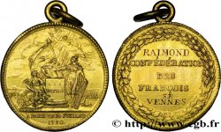 LOUIS XVI (MONARQUE CONSTITUTIONNEL)  Médaille de la Confédération des François