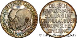 V REPUBLIC Médaille de De Gaulle et Adenauer
