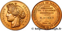 TERZA REPUBBLICA FRANCESE Médaille de la commission d’hygiène