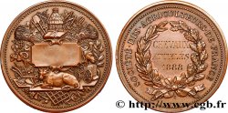 TROISIÈME RÉPUBLIQUE Médaille de récompense, Société des agriculteurs, chevaux attelés