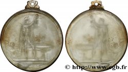PREMIER EMPIRE Médaille en verre de la naissance du Roi de Rome