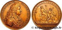 LOUIS XIV LE GRAND OU LE ROI SOLEIL Médaille de la Prise de Marsal