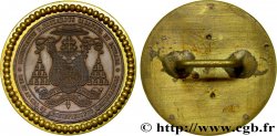 RÉPUBLIQUE DU GUATEMALA Médaille / bouton aux armes de l’archevêque Ricardo Casanova y Estrada