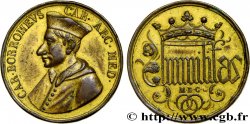 VATICAN AND PAPAL STATES Médaille, Cardinal Borromeus, Humilitas