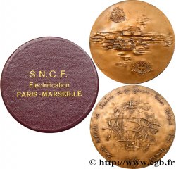 QUATRIÈME RÉPUBLIQUE Médaille pour la ligne SNCF Paris - Marseille SUP
