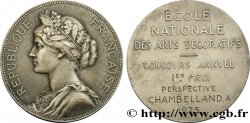TROISIÈME RÉPUBLIQUE Médaille, Concours mensuel, École des Arts décoratifs TTB+