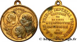 SECOND EMPIRE Médaille de la famille impériale - souvenir de l’Exposition