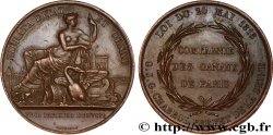 LOUIS XVIII Médaille de la Compagnie des Canaux de Paris