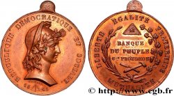 DEUXIÈME RÉPUBLIQUE Médaille de la banque du peuple, hommage à Pierre-Joseph Proudhon