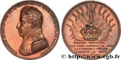 CHARLES X Médaille, Hommages respectueux de la Garde Nationale