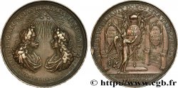 ALLEMAGNE - SAINT-EMPIRE-GERMANIQUE - LEOPOLD Ier (Leopold Ignaz Joseph Balthasar Felician) Médaille, Victoire impériale sur les Turcs à Zenta TTB