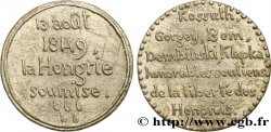 SECOND REPUBLIC Médaille, Soumission de la Hongrie