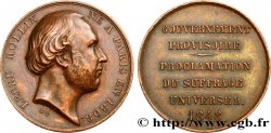 DEUXIÈME RÉPUBLIQUE Médaille, Ledru-Rollin, Gouvernement provisoire