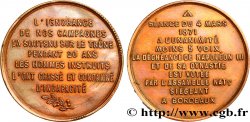 GUERRE DE 1870-1871 Médaille, Séance du 4 mars 1871