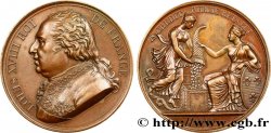 LOUIS XVIII Médaille Crédit public rétabli