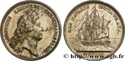 LOUIS XIV LE GRAND OU LE ROI SOLEIL Médaille de la marine française, Emile Valtier SUP