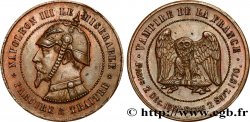 SATIRIQUES - GUERRE DE 1870 ET BATAILLE DE SEDAN Monnaie satirique Br 32, module de dix centimes