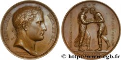 PREMIER EMPIRE Médaille de mariage, Stéphanie de Beauharnais et le Prince de Bade