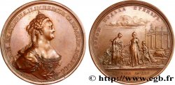 RUSSIA - CATHERINE II Médaille, Vaccination de Catherine II de Russie et de son fils Paul contre la variole