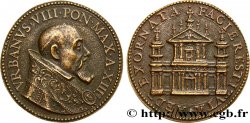 ITALY - PAPAL STATES - URBAN VIII (Maffeo Barberini) Médaille, restauration de la façade de Ste Anastasie