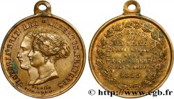 SECOND EMPIRE Médaillette pour la visite de Victoria en France