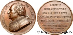 LOUIS XVIII Médaille, Confirmation de la charte de 1814
