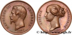 SEGUNDO IMPERIO FRANCES Médaille du couple impérial