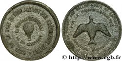 THE COMMUNE Module de 10 centimes, ballon Le général Bourbaki et les messagers
