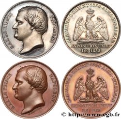 ZWEITES KAISERREICH Coffret de deux médailles, Prince Jérôme Napoléon, Exposition Universelle