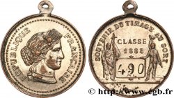 TROISIÈME RÉPUBLIQUE Médaille, Souvenir du tirage au sort