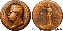 TROISIÈME RÉPUBLIQUE Médaille, élection d’Alexandre Millerand