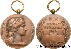 III REPUBLIC Médaille, élections municipales