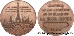 TERCERA REPUBLICA FRANCESA Médaille de l’ascension de la Tour Eiffel (1er étage)